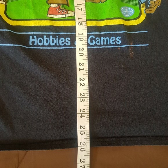 Hot Top T Shirt Sz Medium Black Graphic Cartoon Hobbies Games Gothic Grunge - Picture 7 of 12